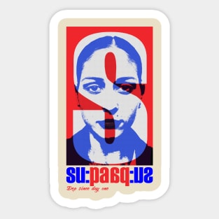 Bichromie red & blue Sticker